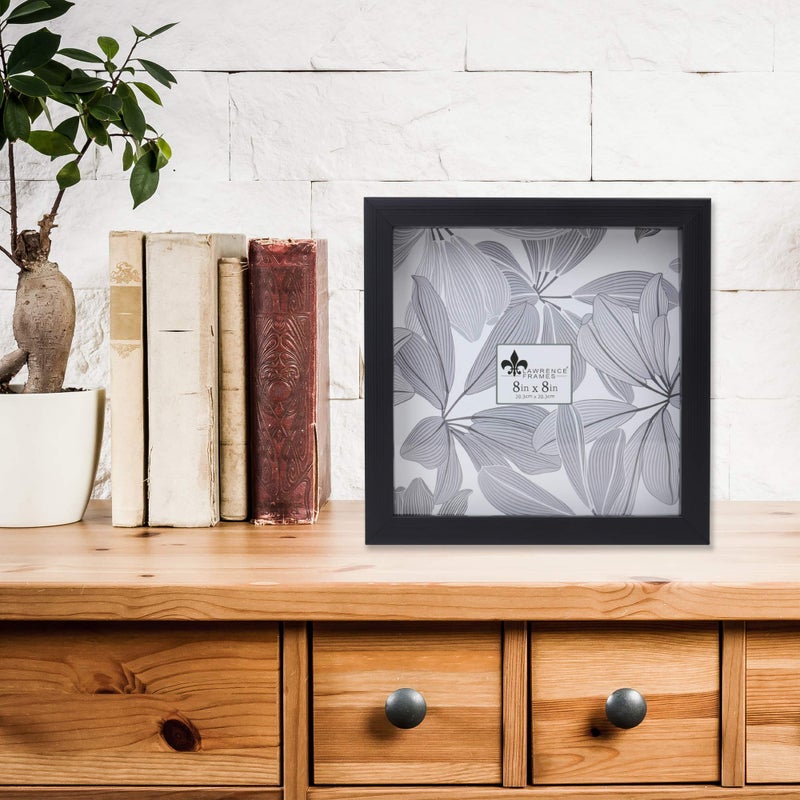 Lawrence Frames 785088 Shadow Box Frame, 8x8, Black - Image 5